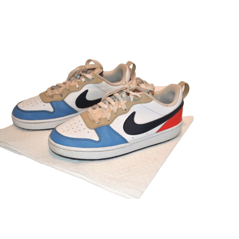 Nike Court Borough Low Recraft Kids Sneakers Blue/White/Red Size 6Y DV5456-124 - Picture 1 of 5